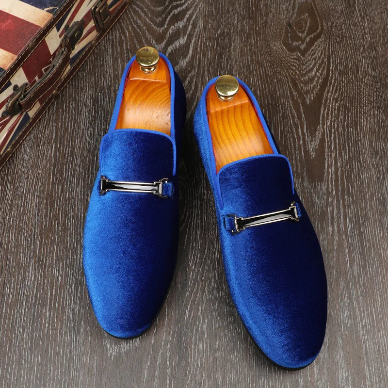 Designer Shoes Men Zapatos De Hombre Slip-On Leather Shoes Casual Male Shoes Adult Red Driving Moccasin Soft Non-slip Loafers