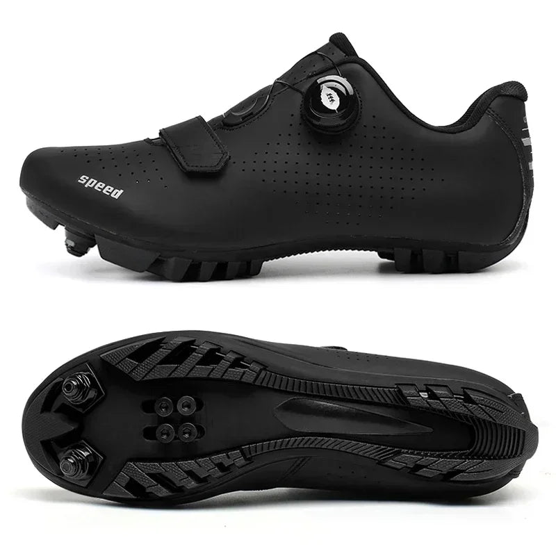 Cycling Sneaker MTB Men Sport Road Bike Boots Flat Racing Speed Sneakers Trail Mountain Bicycle Footwear Spd Pedal Cycling Shoes