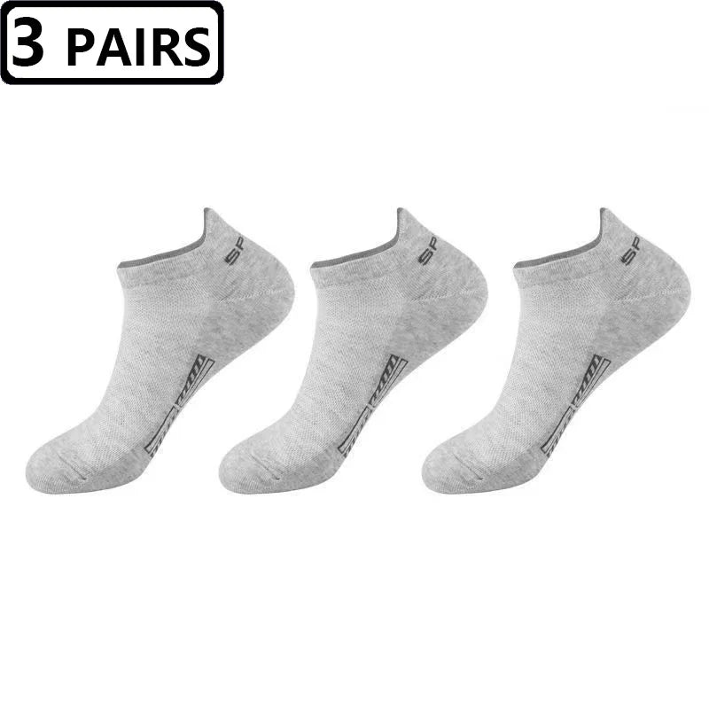 New Socks Men 3pairs/lot High Quality Summer Cotton Socks Breathable Soft Short Funny Ankle Sock Mens Meias Calcetines Size38-43