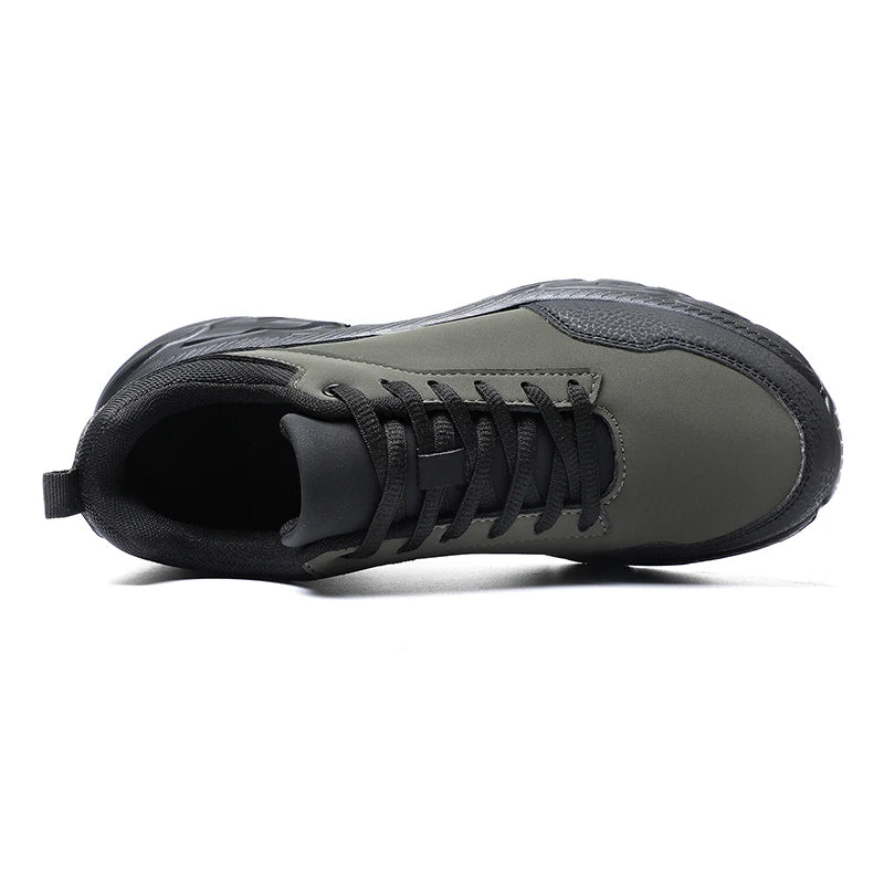 Autumn Men Sneakers Thick Soled Casual Shoes Men Cushioning Sports Shoes Outdoor Waterproof Walking Shoes Plus Size 39-48