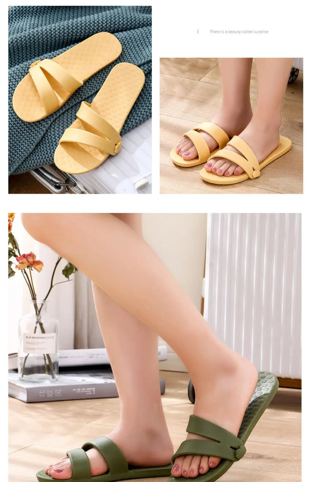 Travel portable slippers, travel non-slip lightweight soft sole folding slippers for men and women