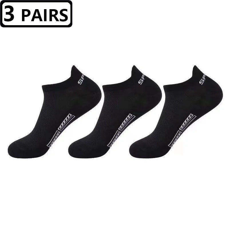 New Socks Men 3pairs/lot High Quality Summer Cotton Socks Breathable Soft Short Funny Ankle Sock Mens Meias Calcetines Size38-43