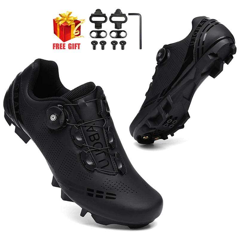 Cycling Sneaker MTB Men Sports Dirt Bike Shoes SPD Pedal Mountain Bicycle Footwear Speed Racing Man Flat Off Road Cycling Shoes