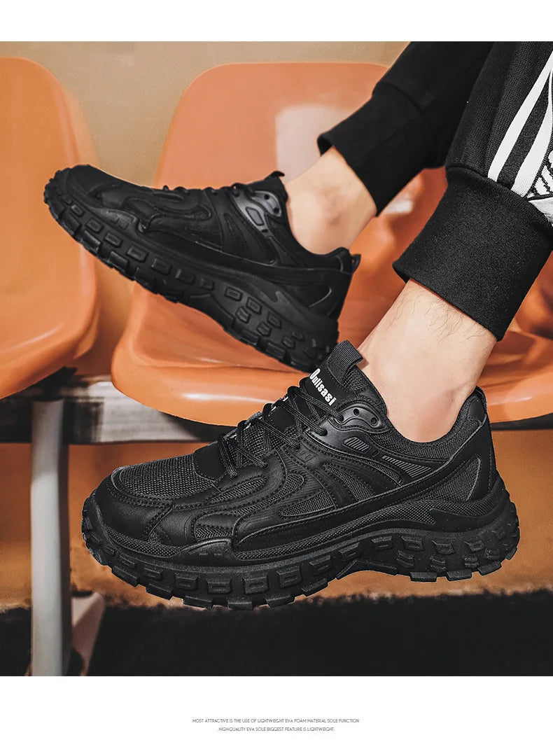 Breathable Casual Men's Sneaker Trendy Dad Comfortable Shoes for Man Sports Durable Thick-soled Sneakers Running Tenis Masculino