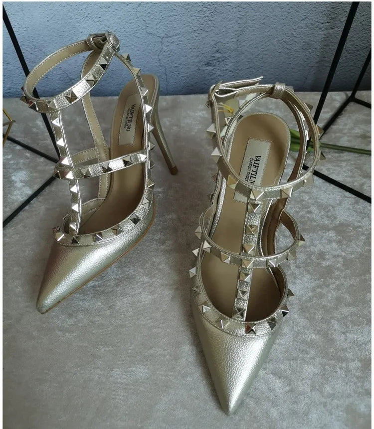 Woman Sandals Super High Heels Wedding Shoes for Women Women Sandals Designer Female Ladies Luxury Sexy Rivets
