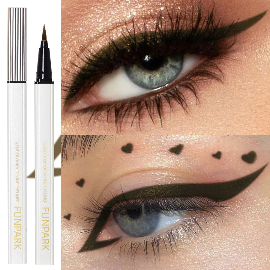 1PC New Brand Women Brown Liquid Byeliner Long Lasting Waterproof Eye Liner Pencili Pen Korean Makeup Quick Dry Cosmetic Tools