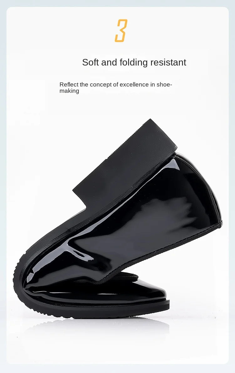 Italian Men's Dress Shoes British Suede Patent Leather Casual Shoes Korean Trendy Loafers 2024 Male Wedding Party Shoes for Men