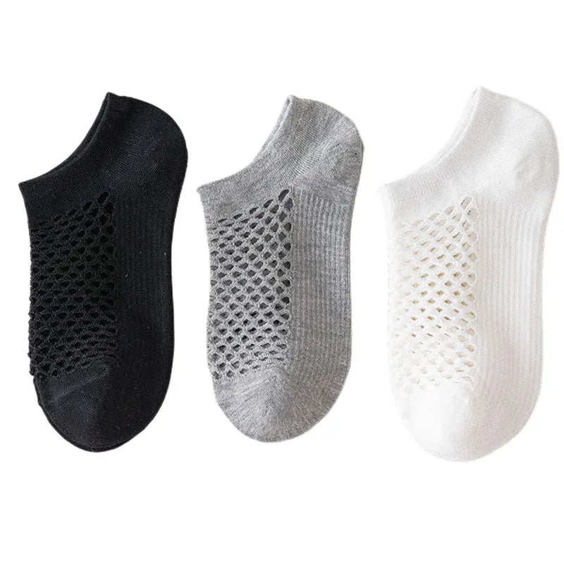 3pairs Women's Socks Breathable Fishnet Casual Ankle Sock Fashion Comfortable High Quality Summer Thin Ladies Calcetines Mujer