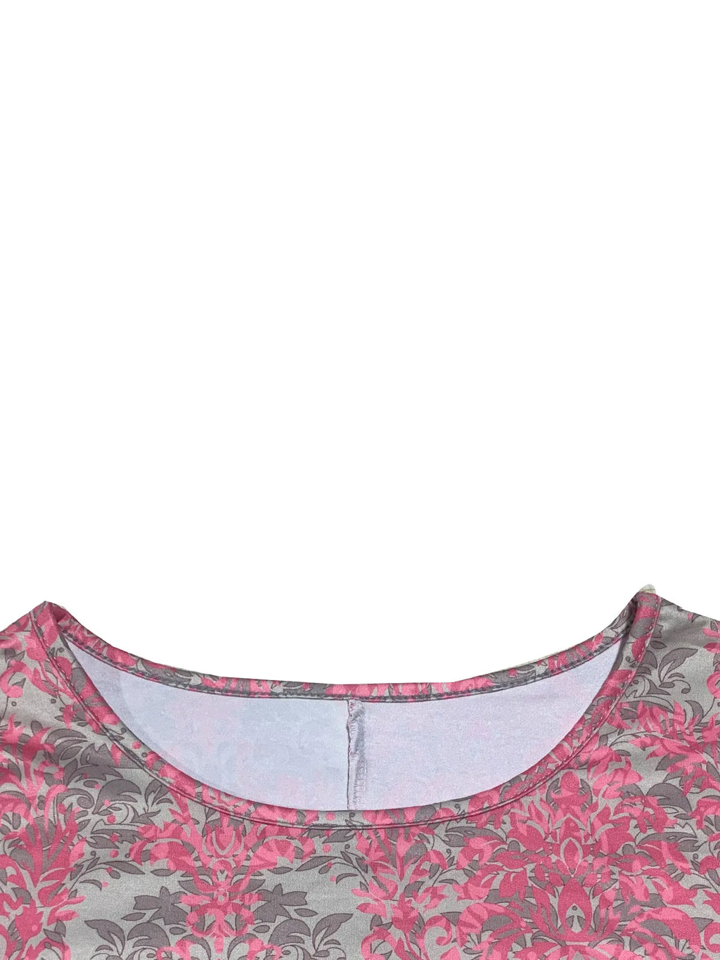 Women's Retro Floral Print round Neck Long Sleeve Dress Casual One-Piece Skirt European And American Cross-Border Simple Design