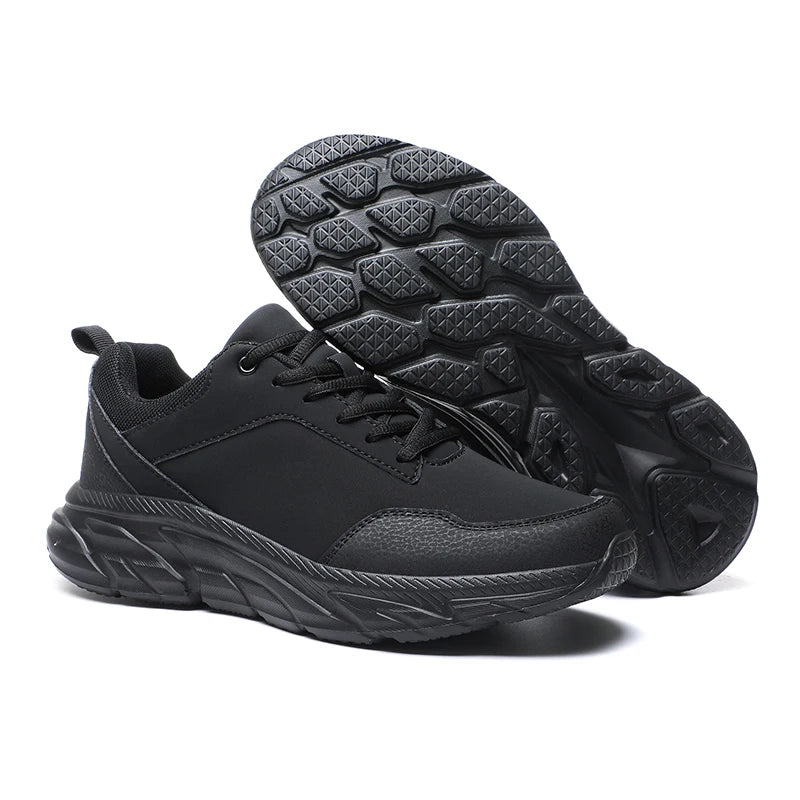 Autumn Men Sneakers Thick Soled Casual Shoes Men Cushioning Sports Shoes Outdoor Waterproof Walking Shoes Plus Size 39-48