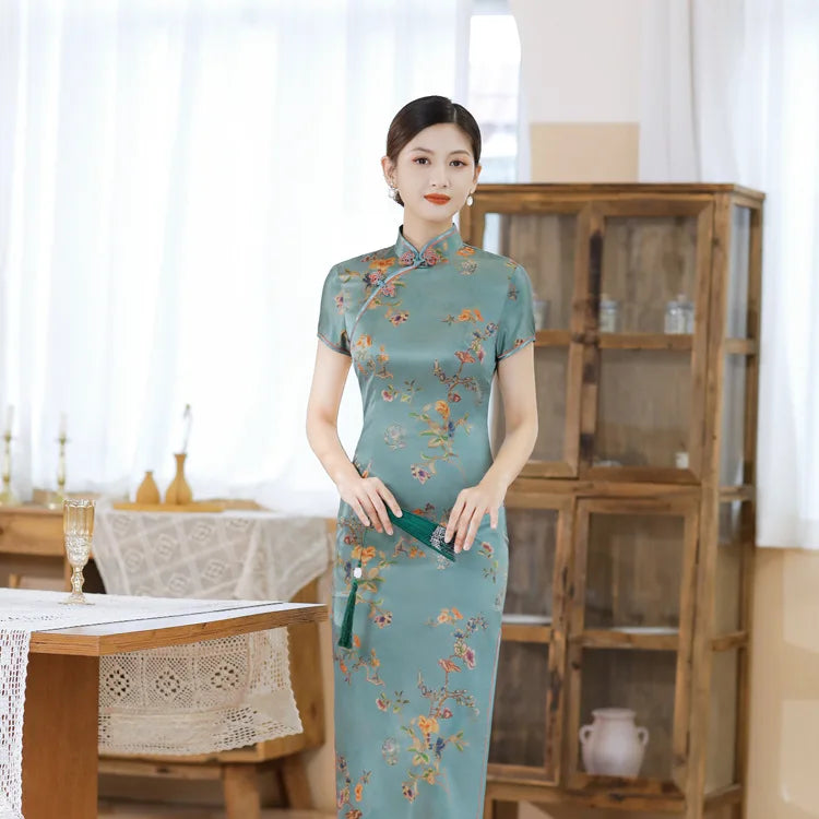 Fashion Clothes Party Vintage Casual Summer Elegant Traditional Chinese Clothing Cheongsams Chinese Dress Qipao Ethnic Style