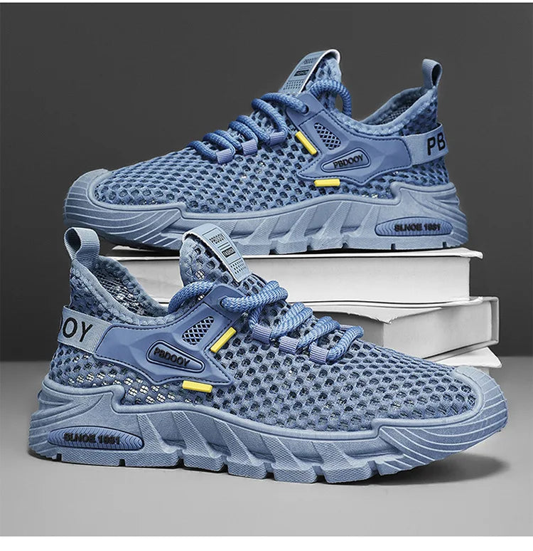 2025 Men's Casual Shoes Summer Beach Anti-slip Wading Shoes Outdoor Comfortable Breathable Mesh Sneakers Men Zapatos De Hombre