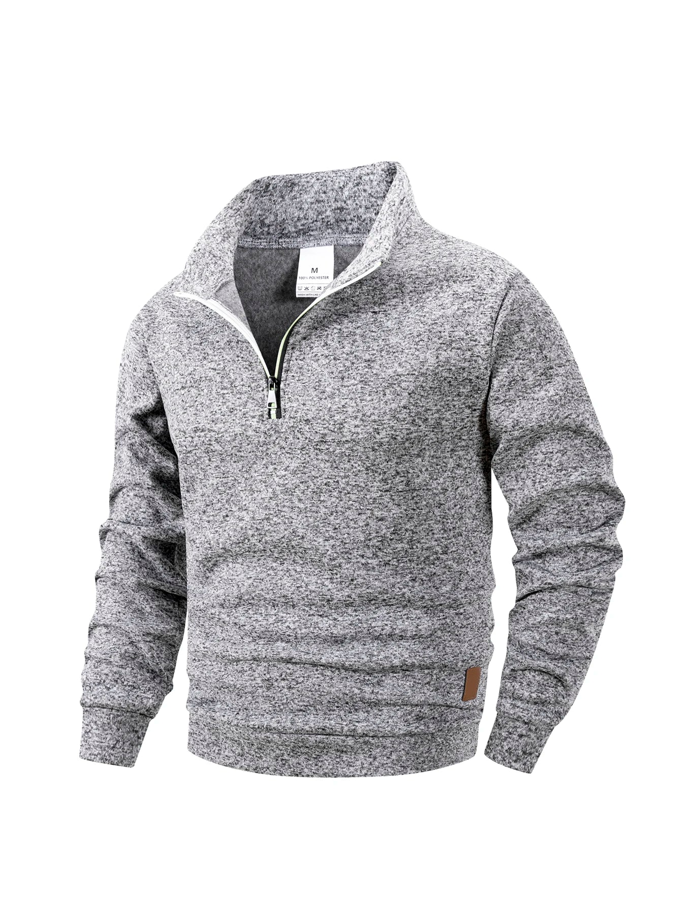 Men Sweatshirts Autumn Thicker Pullover Half Zipper Pullover Male Winter Solid Color Turtleneck Sweater Hoody Outdoor Sweatshirt