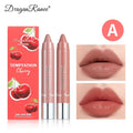 Dragon Ranee 2pcs/set Moisturising Crayon Lipstick Pencil Long Lasting Moisturising Lip Liner Solid Fruit Lip Nectar