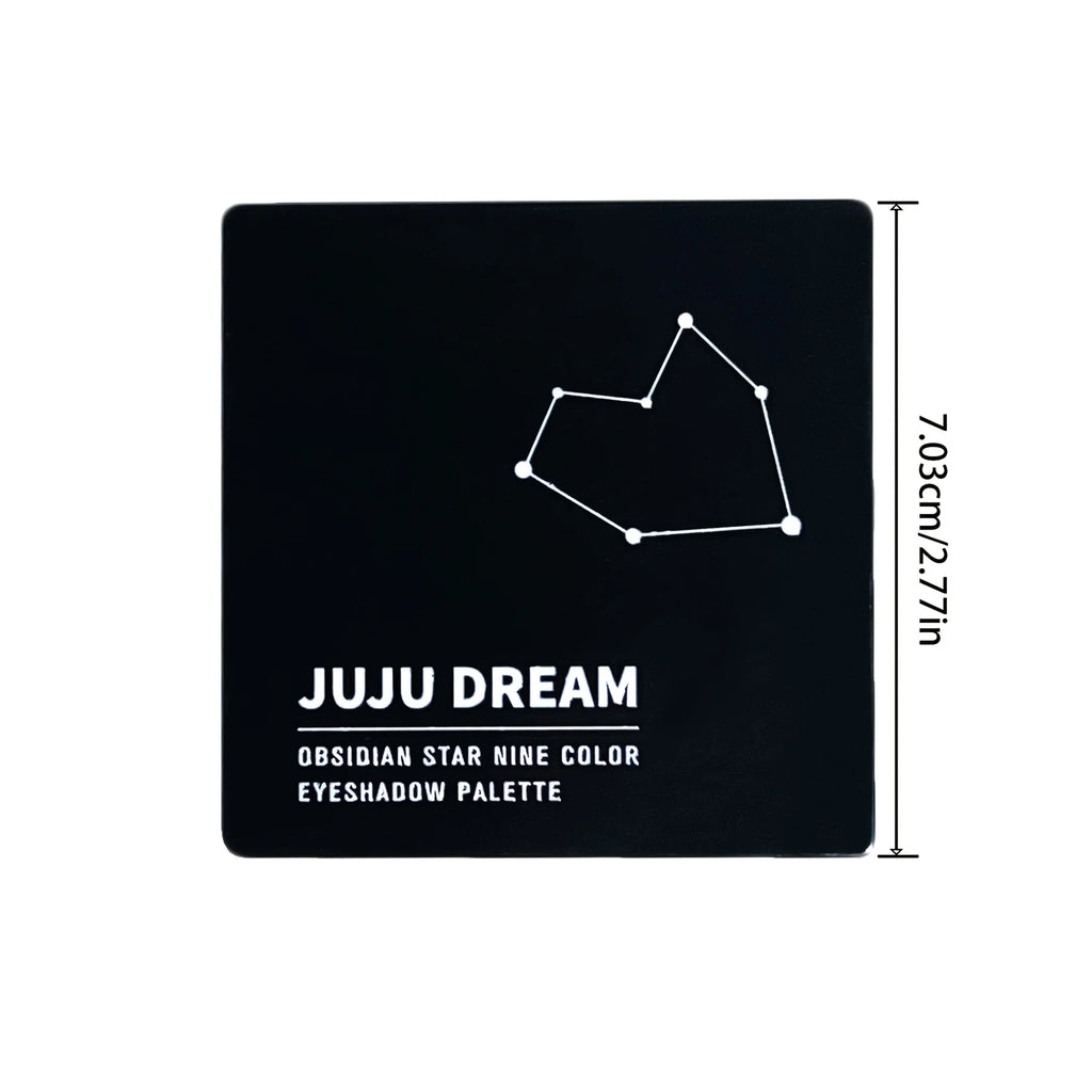 Nine-color eyeshadow palette Makeup Brush, gray-pink smoky makeup, matte pearlescent silkworm brightening makeup