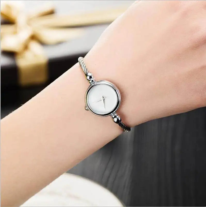 Automatic Watch Women Small Gold Bangle Bracelet Luxury Watches Stainless Steel Ladies Quartz Wrist Watch Brand Casual Women