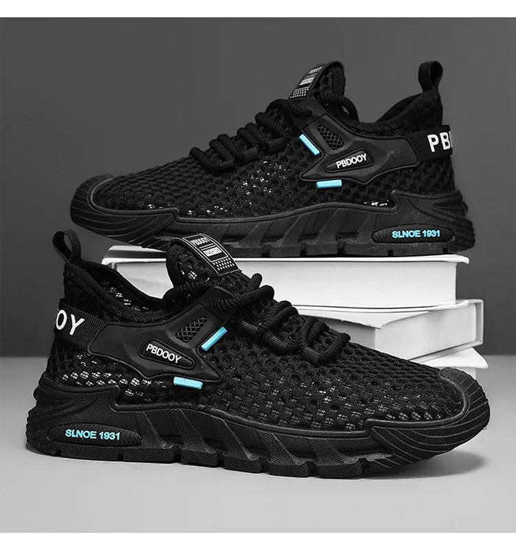 2025 Men's Casual Shoes Summer Beach Anti-slip Wading Shoes Outdoor Comfortable Breathable Mesh Sneakers Men Zapatos De Hombre