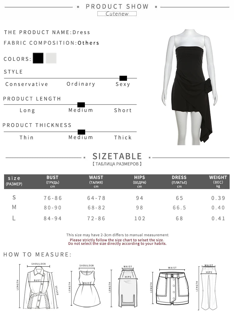 Nibber Floral Solid Mini Dress Women Basic Trend Birthday Party Chic Irregular Strapless Cross Sheath Vestidos Concise Clothing