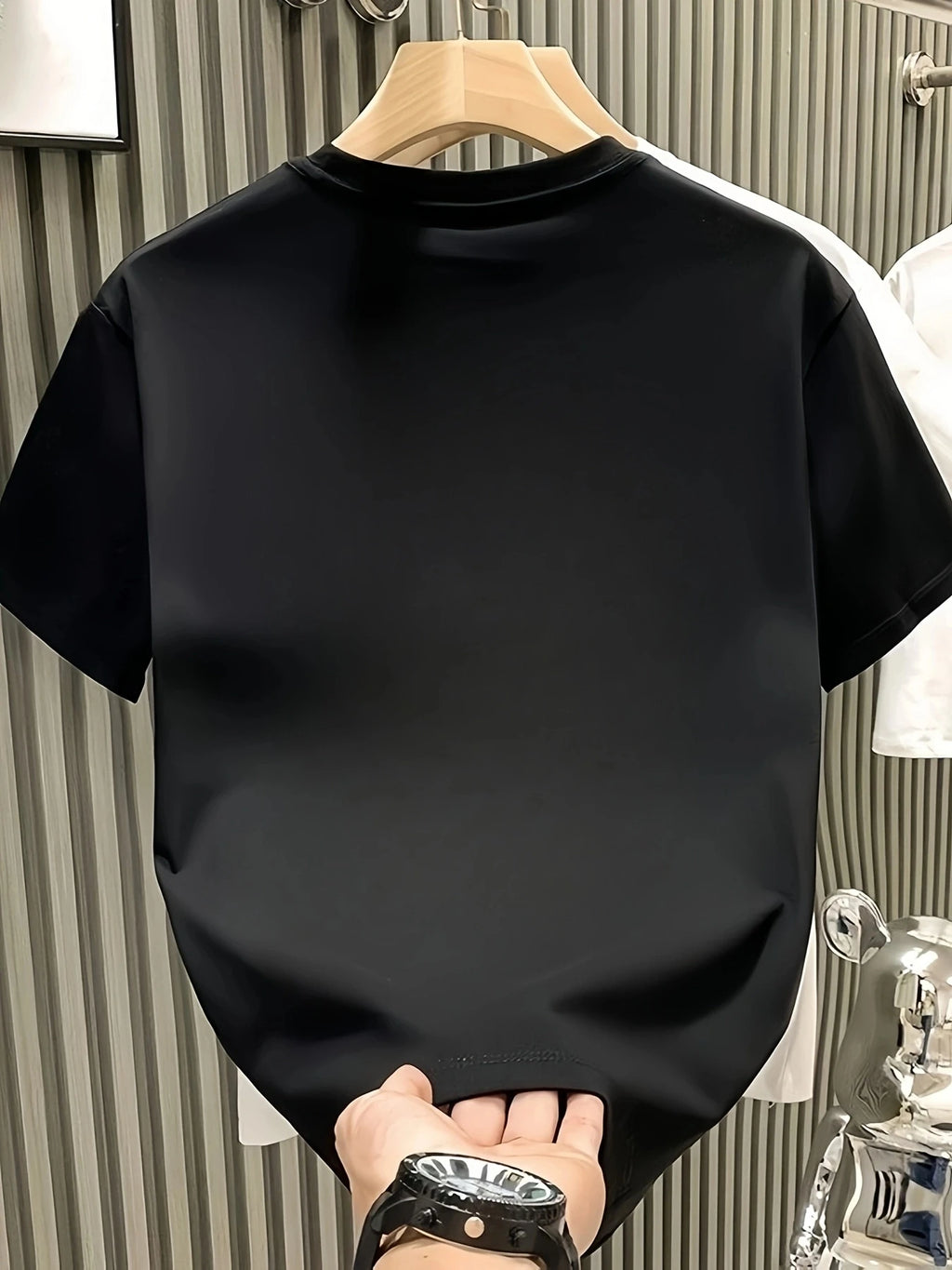 Men's Breathable Sporty Pattern Printed T-shirt Casual and Fashionable Short-sleeved  T-shirt Summer Streetwear Top