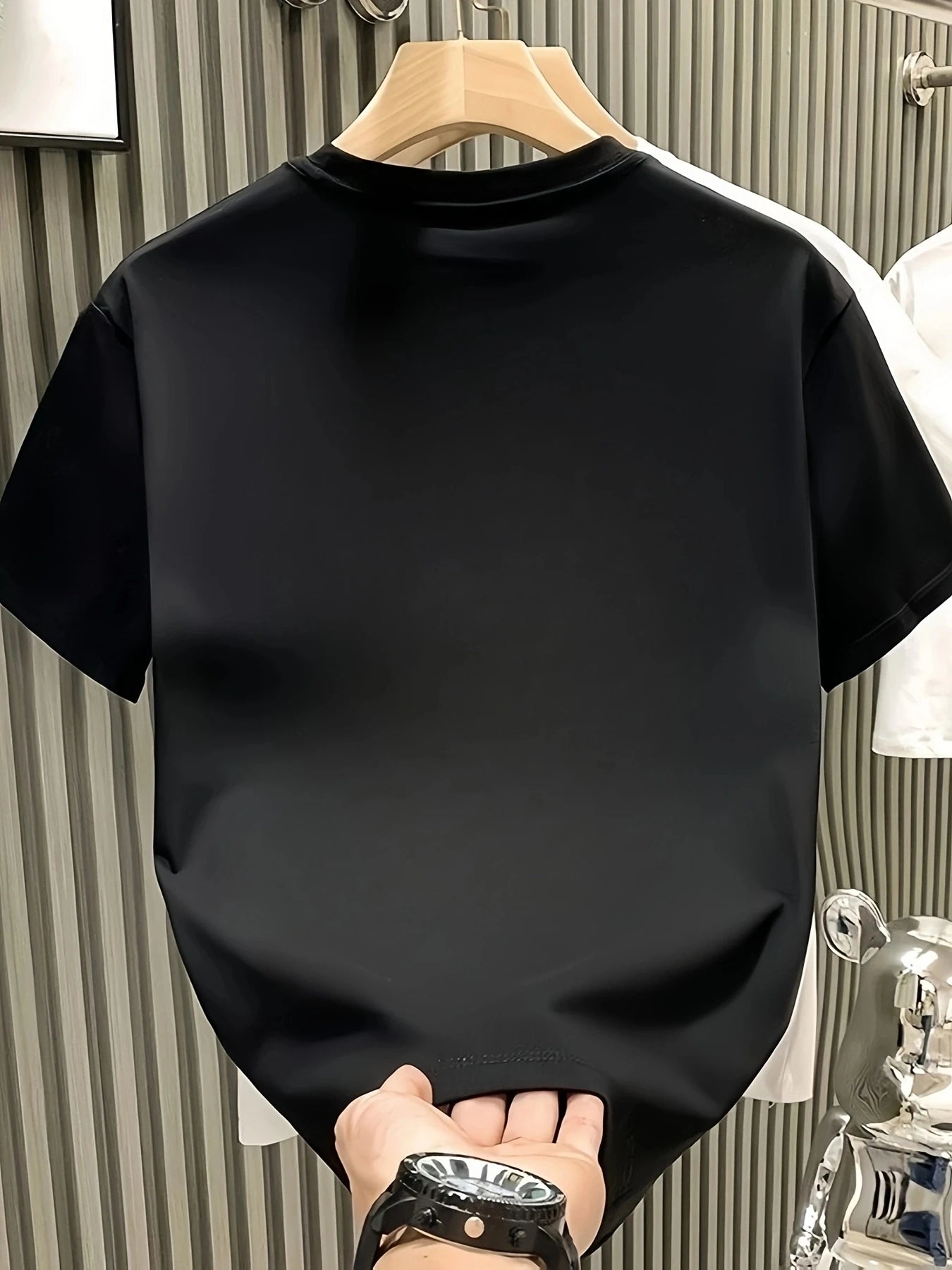 Men's Breathable Sporty Pattern Printed T-shirt Casual and Fashionable Short-sleeved  T-shirt Summer Streetwear Top