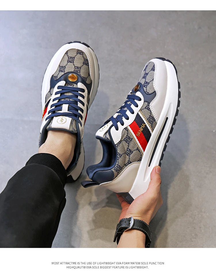 SENMA  Luxury Men's Shoes Men Casual Shoes Men's Skateboard Shoes Retro Platform Sneakers Unisex Women's Sports Shoes Sneakers