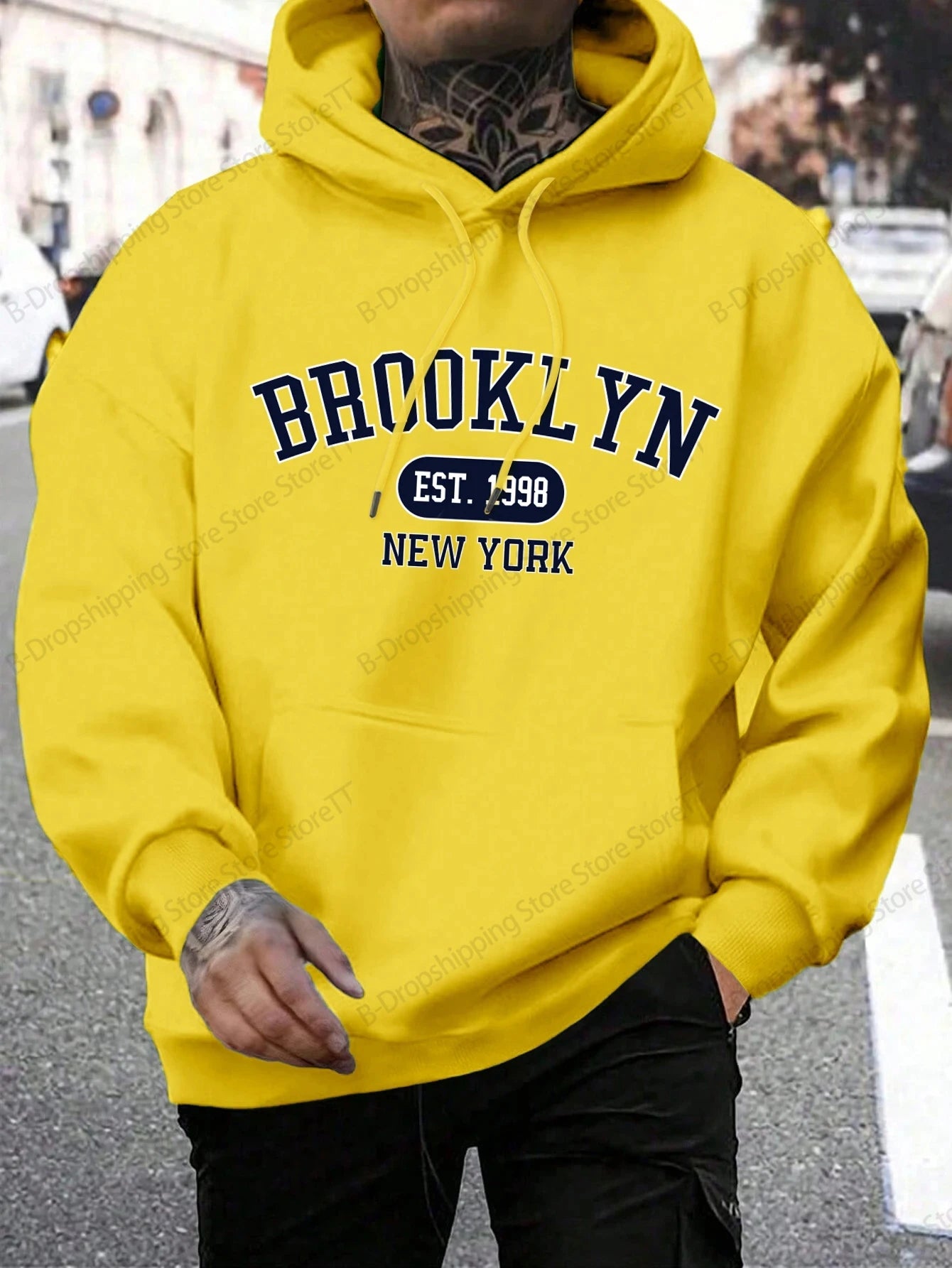 1898 Brooklyn New York Letter 3d Print Hoodie Men Women Fashion Harajuku Oversized Hoodies Sweatshirt Men Clothes Tracksuit Men