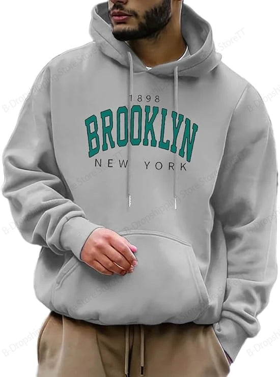 1898 Brooklyn New York Letter 3d Print Hoodie Men Women Fashion Harajuku Oversized Hoodies Sweatshirt Men Clothes Tracksuit Men