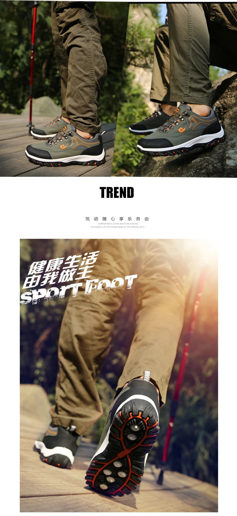 Men Hiking Shoes New Outdoor Casual Sneakers Comfortable Lightweight Shoes for Men Flats Large Sized 48 Walking Sneakers