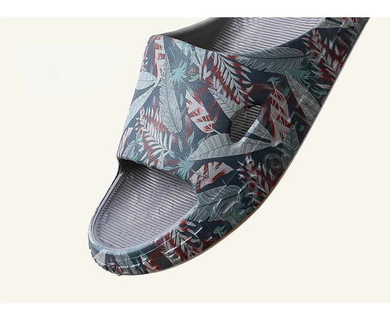 Men Shoes Summer Slippers 2023 New Beach Sandals Male Casual Flat Non-slip Breathable Light Home Slides Chanclas Mujer