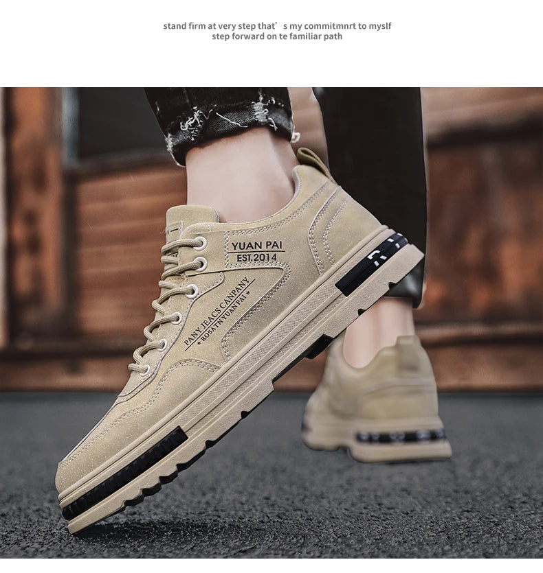 Large Four Seasons Breathable Lightweight Trendy Men's Casual Sports Shoes Skateboarding Shoes