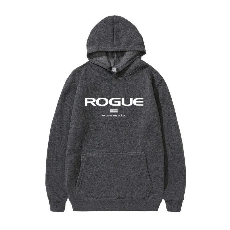 2025 Hoodie New Men's Sports Brand Rogue Fitnes Hooded Sweater Sports Cotton Fleece Men Pullovers Hip Hop Sweatshirt hombre ropa