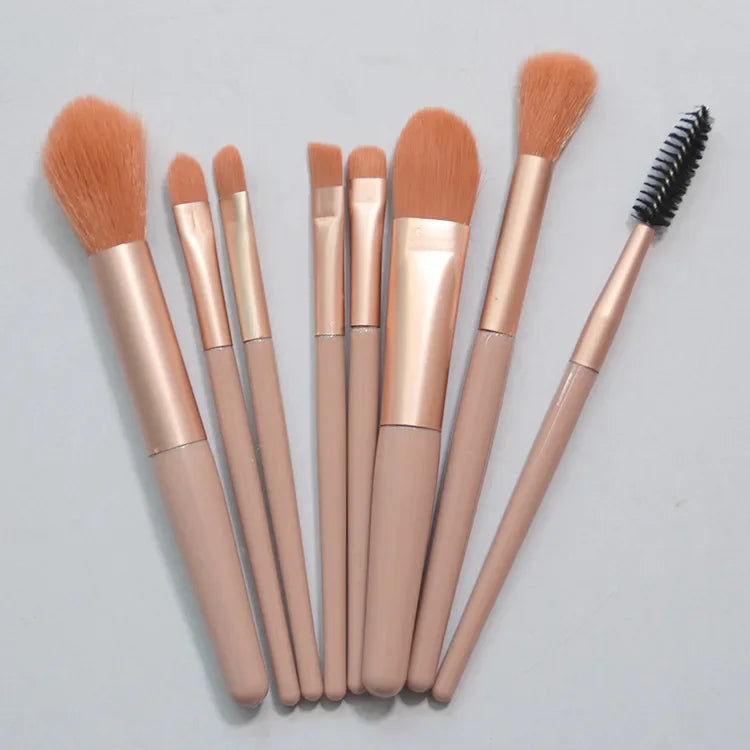 8Pcs Portable Makeup Brush Eyeshadow Foundation Blending Make up Soft Fluffy Cosmetics Concealer Makeup Brush Make Up Supplies