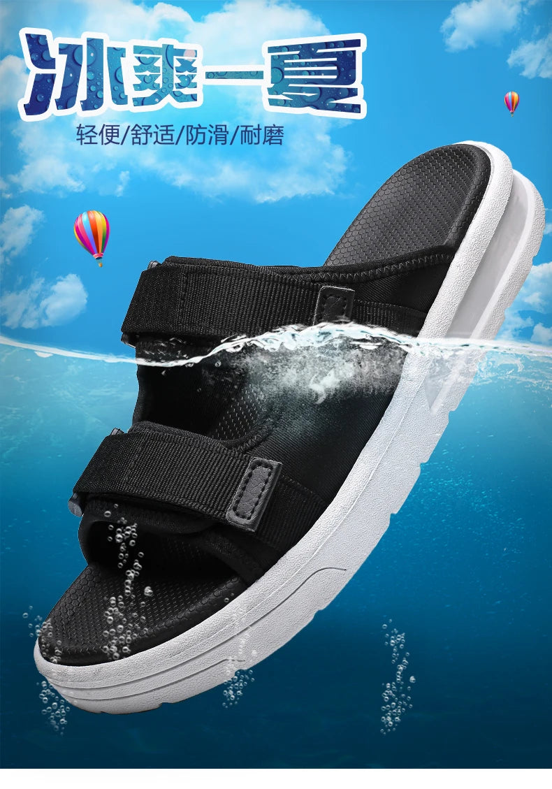 Men's Sandals Flat Sandals Men's Slippers Shoes for Men Wear-resistant Soft and Comfortable Indoor and Outdoor Non-slip Fashion